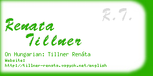 renata tillner business card